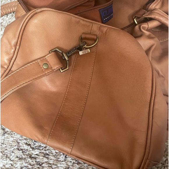 Vintage Clava American leather travel duffel bag - Picture 2 of 10